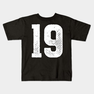 Rough Number 19 Kids T-Shirt